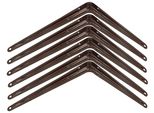 Kotarbau® Set Di 6 Mensole 300X250 Mm Mensole Per Il Montaggio A Muro Marrone
