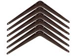Kotarbau® Set Di 6 Mensole 200X150 Mm Mensole Per Montaggio A Muro Marrone