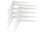 Kotarbau® Set Di 10 Mensole 400X350 Mm Supporti Per Mensole Mensole Per Montaggio A Parete Bianco