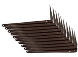 Kotarbau® Set Di 10 Mensole 300X250 Mm Mensole Per Montaggio A Parete Marrone