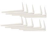 Kotarbau® Set Di 10 Mensole 200X150 Mm Mensole Per Montaggio A Parete Bianco