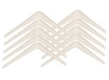 Kotarbau® Set Di 10 Mensole 150X125 Mm Mensole Per Montaggio A Parete Bianco