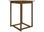 Vidaxl Tavolo Da Bar Marrone Miele 80X80X110 Cm In Legno Di Pino Massiccio