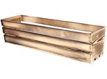 Kotarbau® Fioriera In Legno Fioriera Da Balcone Lunga 60X18X15Cm Bruciata