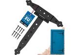 Kotarbau® Cerniere A Croce 250 Mm Cerniera Per Persiana Piastra Per Cerniere Ferramenta Per L'edilizia Ferramenta Per Cancelli Raccordo In Legno Cerniere A T Cerniere A T Verniciate A Polvere