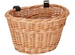 Kotarbau® Mini Cestino Per Bici In Vimini Con Chiusura A Strappo Colore Naturale