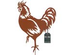 Kotarbau® Decorazione Da Giardino Figure Ruggine 65Cm Gallo Gallina Decorazione Natalizia Giardino Ecorost Spina Da Giardino Figure Da Giardino Natalizie & Statue Da Giardino Spina Ruggine Decorazione Da Giardino Per Esterni Acciaio Inox
