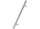 Kotarbau® Ferramenta Per Porte Esterne Maniglia Per Porta D'ingresso Monofacciale In Acciaio Inox Con Vite Lunga Inox A 90 Gradi 400X600 Mm