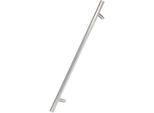 Kotarbau® Ferramenta Per Porte Esterne Maniglia Per Porta D'ingresso Monofacciale In Acciaio Inox Con Vite Lunga Inox 45 Gradi 1000X1200 Mm