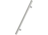 Kotarbau® Ferramenta Per Porte Esterne Maniglia Per Porta D'ingresso Monofacciale In Acciaio Inox Con Vite Lunga Inox 90 Gradi 450X650 Mm