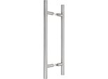 Kotarbau® Ferramenta Per Porte Esterne Maniglia Bifacciale Per Porte D'ingresso In Acciaio Inox A 45 Gradi 450X650 Mm