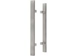Kotarbau® Ferramenta Per Porte Esterne Maniglia Bifacciale Per Porta D'ingresso In Acciaio Inox Inox 90 Gradi 450X650 Mm