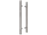 Kotarbau® Ferramenta Per Porte Esterne Maniglia Bifacciale Per Porte D'ingresso In Acciaio Inox Inox 90 Gradi 800X1000Mm