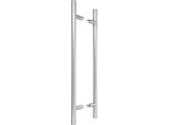 Kotarbau® Ferramenta Per Porte Esterne Maniglia Bifacciale Per Porte D'ingresso In Acciaio Inox A 45 Gradi 600X800 Mm