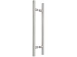 Kotarbau® Ferramenta Per Porte Esterne Maniglia Bifacciale Per Porte D'ingresso In Acciaio Inox A 90 Gradi 450X650 Mm