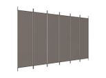 Syfax™ Divisorio A 6 Pannelli Antracite 300X200 Cm Tessuto