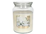 Kotarbau® Candela Profumata Grande In Vetro Con Coperchio Fiori Bianchi Idea Regalo Aromaterapia Candele Decorative Tempo Di Combustione Fino A 100 Ore