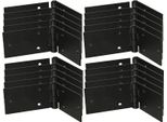 Kotarbau® Set Di 25 Cerniere Per Porte Cerniera Per Casse Cerniera Per Mobili 150X50 Mm Laminato Nero
