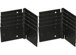 Kotarbau® Set Di 10 Cerniere Per Porte Cerniera Per Casse Cerniera Per Mobili 150X50 Mm Laminato Nero