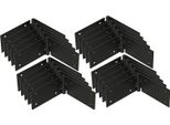 Kotarbau® Set Di 25 Cerniere Per Porte Cerniera Per Casse Cerniera Per Mobili 200X50 Mm Laminato Nero