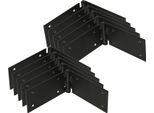 Kotarbau® Set Di 10 Cerniere Per Porte Cerniera Per Casse Cerniera Per Mobili 200X50 Mm Laminato Nero