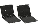 Kotarbau® Set Di 10 Cerniere Per Porte Cerniera Per Casse Cerniera Per Mobili 250X50 Mm Laminato Nero