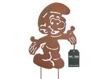 Kotarbau® Decorazione Da Giardino Figure Ruggine 55 Cm Gnomo Decorazione Natalizia Giardino Ecorost Spina Da Giardino Figure Natalizie Da Giardino & Statue Da Giardino Spina Ruggine Decorazione Da Giardino Per Esterni Acciaio Inox