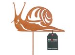 Kotarbau® Decorazione Da Giardino Figure Di Ruggine 22 Cm Lumaca Decorazione Natalizia Giardino Ecorost Spina Da Giardino Figure Natalizie Da Giardino & Statue Da Giardino Spina Di Ruggine Decorazione Da Giardino Per Esterni Acciaio Inox