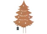Kotarbau® Decorazione Da Giardino Figure Ruggine 85 Cm Albero Di Natale Decorazione Da Giardino Ecorost Spina Da Giardino Figure Da Giardino Natalizie & Statue Da Giardino Spina Ruggine Decorazione Da Giardino Per Esterni Acciaio Inox
