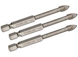 Kotarbau® Set Di 3 Punte Per Vetro 6 Mm Piastrelle In Ceramica Vetro Ceramica