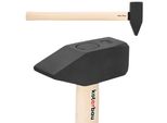 Martello Kotarbau® 4 Kg Con Gambo In Legno Martello In Acciaio 600 Mm Martello Da Ingegnere Strumento