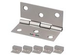 Kotarbau® Set Di 25 Cerniere Per Mobili 45 Mm Cerniera Per Mobili Cerniera Per Armadio Cerniere Laminate In Nichel Cerniere Per Piano Cerniera Connettore Cassa Cerniere Cassette Degli Attrezzi