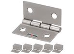 Kotarbau® Set Di 25 Cerniere Per Mobili 30 Mm Cerniera Per Mobili Cerniera Per Armadi Cerniere Laminate In Nichel Cerniere Per Piano Cerniera Connettore Cassa Cerniere Cassette Degli Attrezzi