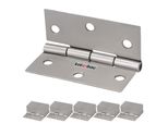 Kotarbau® Set Di 25 Cerniere Per Mobili 50 Mm Cerniera Per Mobili Cerniera Per Armadi Cerniere Laminate In Nichel Cerniere Per Piano Cerniera Connettore Cassa Cerniere Cassette Degli Attrezzi