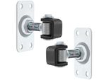 Kotarbau® Set Di 2 Cerniere Per Porte Regolabili M12 Per Avvitamento Rettangolare 4 Fori S235JR Acciaio Zincato Cerniere Per Porte Argento Cerniera Regolabile Cerniere Per Porte Cerniera Per Porte Cerniera Per Porte