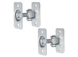 Kotarbau® Set Di 2 Cerniere Per Porte Regolabili M12 Per Avvitamento Doppia Base S235JR Acciaio Zincato Cerniere Per Porte Argento Cerniera Regolabile Cerniere Per Porte Cerniera Per Porte Cerniera Per Porte