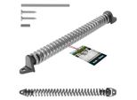 Kotarbau® Chiudiporta Per Cancello Da Giardino 28 Cm Chiudiporta In Acciaio Zincato Argento Molla Di Tensione Della Porta Molla Del Chiudiporta Per Porta Esterna