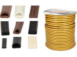 Kotarbau® Nastro Di Tenuta Per Porte E Finestre D 12 X 10 Mm 100 M Bianco Guarnizione Per Porte Nastro Di Tenuta Per Finestre Guarnizione In Gomma Autoadesiva Epdm