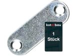 Kotarbau Piastre Forate 42 X 14,5 Mm Argento Zincato Connettore Piatto Connettore Per Legno Interno - Esterno Piastra Forata Connettore In Acciaio Piastra Forata Barra Piatta