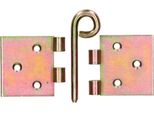 Kotarbau® Set Di 25 Pezzi Di Cerniere Per Fondali 50 X 100 X 2 Mm Rullato Cerniera Da Tavolo Giallo Zincato Cerniere Da Tavolo Cerniere Con Perno A Bottone Sciolto Per Teatro Perno Ad Anello Cerniera Per Porta