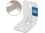 Kotarbau® Angolo 60X60X45 Mm Connettore Angolare Angolo Per Carichi Pesanti In Acciaio Zincato A Caldo Angolo Con Bordino Angolo In Lamiera Angolo In Metallo Angolo In Acciaio A 90 Gradi Profilo Angolare Angolo Di Costruzione Angolo Per Sedia