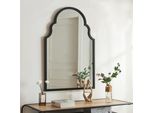 Specchio Da Parete 'HäMeenkyrö' Con Cornice In Mdf 90 X 60 Cm Nero