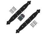 Kotarbau® Set Di 2 Cerniere Per Tapparelle Cerniere Per Porte 150 X 150 X 35 Mm In Acciaio Verniciato A Polvere Cerniera Per Porte Cerniere Nere Cerniera Per Finestre A Libro Cerniera Per Porte In Legno Cerniera Per Cancelli Da Giardino Cerniera Per Casse Cerniera Per Cancelli