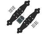 Kotarbau® Set Di 2 Cerniere Per Tapparelle Cerniere Per Porte 100 X 100 X 35 Mm In Acciaio Verniciato A Polvere Cerniera Per Porte Cerniere Nere Cerniera Per Finestre A Libro Cerniera Per Porte In Legno Cerniera Per Cancelli Da Giardino Cerniera Per Casse Cerniera Per Cancelli