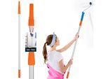 Kotarbau® Asta Telescopica In Alluminio 100 - 200 Cm | Asta Telescopica Con Supporto Per Rulli Di Vernice | Asta Telescopica Per Pittori | Asta Telescopica Per Pittori
