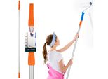 Kotarbau® Asta Telescopica In Alluminio 150 - 300 Cm | Asta Telescopica Con Supporto Per Rulli Di Vernice | Asta Telescopica Per Pittori | Asta Telescopica Per Pittori