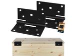 Kotarbau® Set Di 2 Cerniere Pieghevoli In Acciaio Verniciato A Polvere 90 X 95 Mm Cerniera Per Anta Di Armadio Cerniera Per Pianoforte Cerniera Per Anta Di Armadio Cerniera Per Mobili Cerniera Per Finestra Cerniera Per Scatola