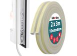 Kotarbau® 2 Pezzi Nastro Sigillante In Schiuma 8X10 Mm X 3M Medio PU2 Nastro Sigillante Per Finestre Nastro Sigillante Autoadesivo Per Porte Nastro Sigillante Autoadesivo Per Finestre Nastro Sigillante Autoadesivo Bianco Per Finestre Nastro Sigillante
