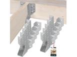 Kotarbau® Set Di 10 Ganci Per Travi 40 X 110 Mm Ganci Per Travi In Acciaio Zincato Ganci Per Travi Connettori Per Travi Pesanti Connettori Per Travi In Legno Travi In Legno