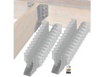 Kotarbau® Set Di 25 Ganci Per Travi 45 X 108 Mm Ganci Per Travi In Acciaio Zincato Ganci Per Travi Connettori Per Travi Pesanti Connettori Per Travi In Legno Travi In Legno